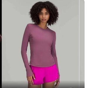 NWT ventilated mesh back run long sleeve: lululemon sz 10